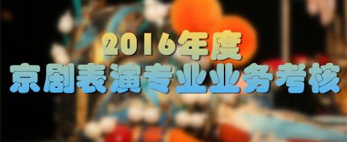 女孩和男孩互操国家京剧院2016年度京剧表演专业业务考...